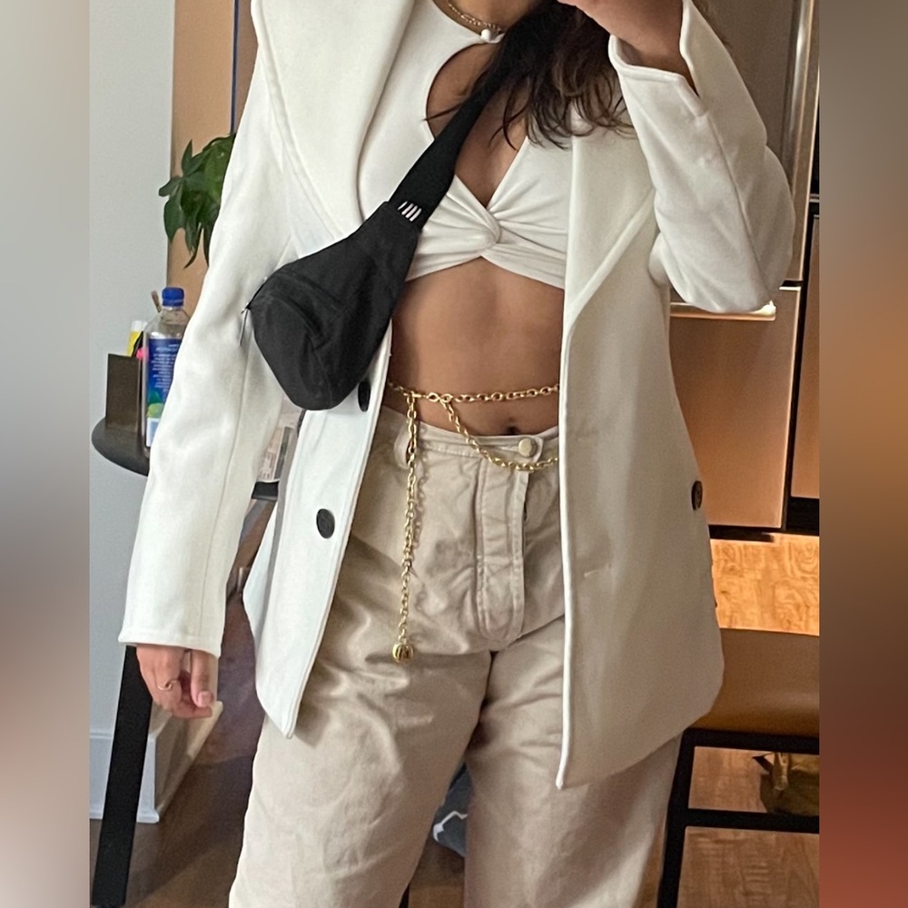 Calvin Klein white blazer jacket